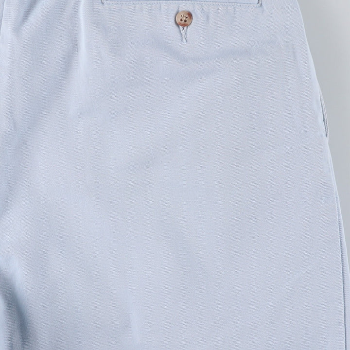 Ralph Lauren POLO RALPH LAUREN Two-pleat Chino Shorts Shorts Men's W34 equivalent cotton Blue type light blue Vintage Second Hand
