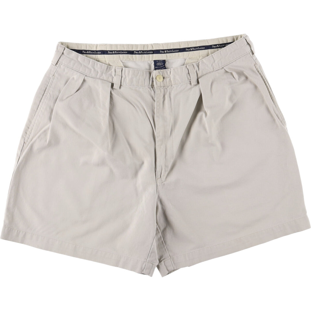 Ralph Lauren POLO RALPH LAUREN Two-pleat Chino Shorts Shorts Men's W35 equivalent cotton Beige type Vintage Second Hand