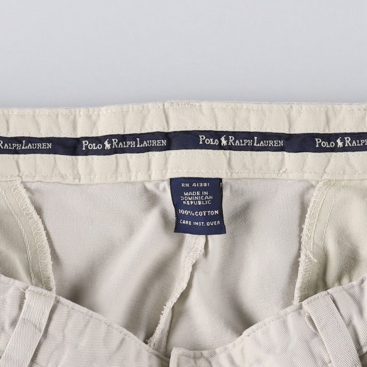 Ralph Lauren POLO RALPH LAUREN Two-pleat Chino Shorts Shorts Men's W35 equivalent cotton Beige type Vintage Second Hand