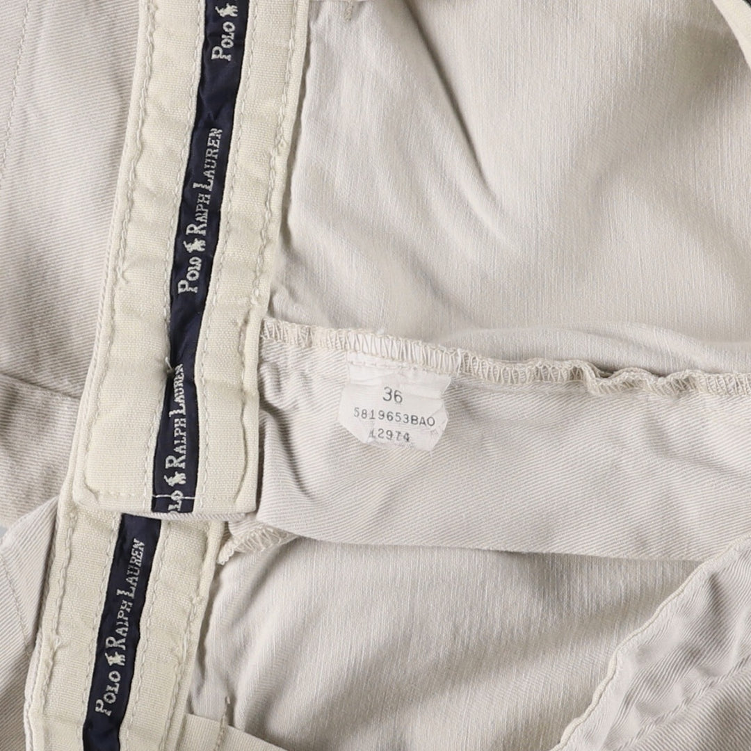 Ralph Lauren POLO RALPH LAUREN Two-pleat Chino Shorts Shorts Men's W35 equivalent cotton Beige type Vintage Second Hand