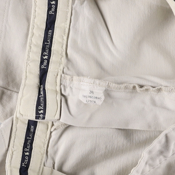 Ralph Lauren POLO RALPH LAUREN Two-pleat Chino Shorts Shorts Men's W35 equivalent cotton Beige type Vintage Second Hand