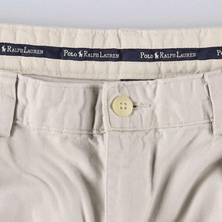 Ralph Lauren POLO RALPH LAUREN Two-pleat Chino Shorts Shorts Men's W35 equivalent cotton Beige type Vintage Second Hand
