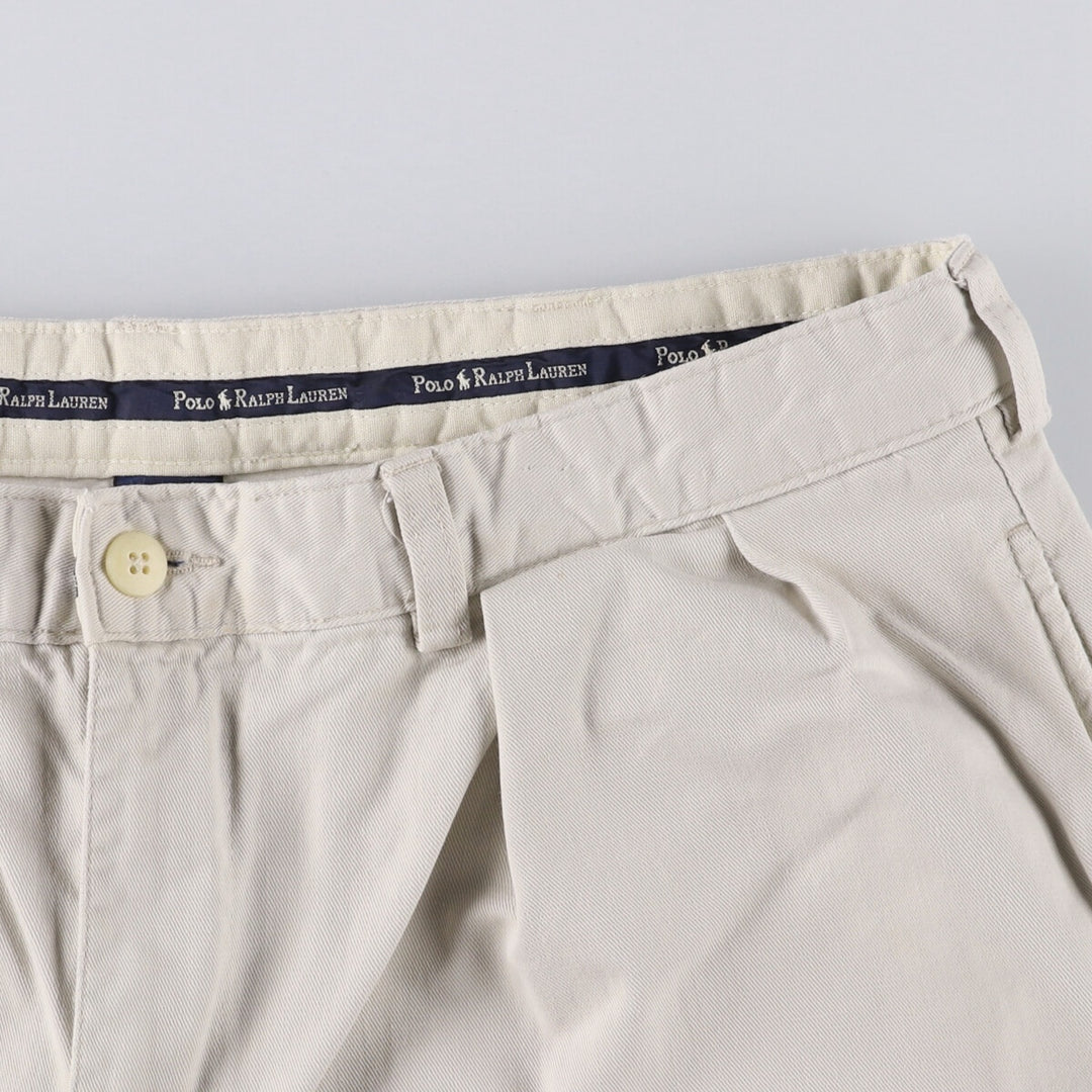 Ralph Lauren POLO RALPH LAUREN Two-pleat Chino Shorts Shorts Men's W35 equivalent cotton Beige type Vintage Second Hand