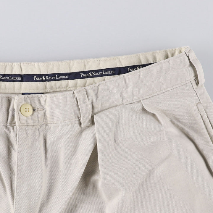 Ralph Lauren POLO RALPH LAUREN Two-pleat Chino Shorts Shorts Men's W35 equivalent cotton Beige type Vintage Second Hand