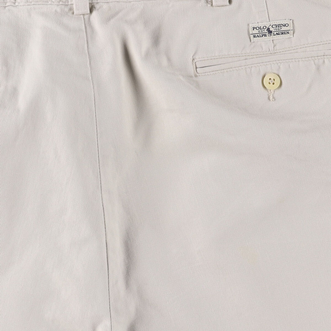 Ralph Lauren POLO RALPH LAUREN Two-pleat Chino Shorts Shorts Men's W35 equivalent cotton Beige type Vintage Second Hand