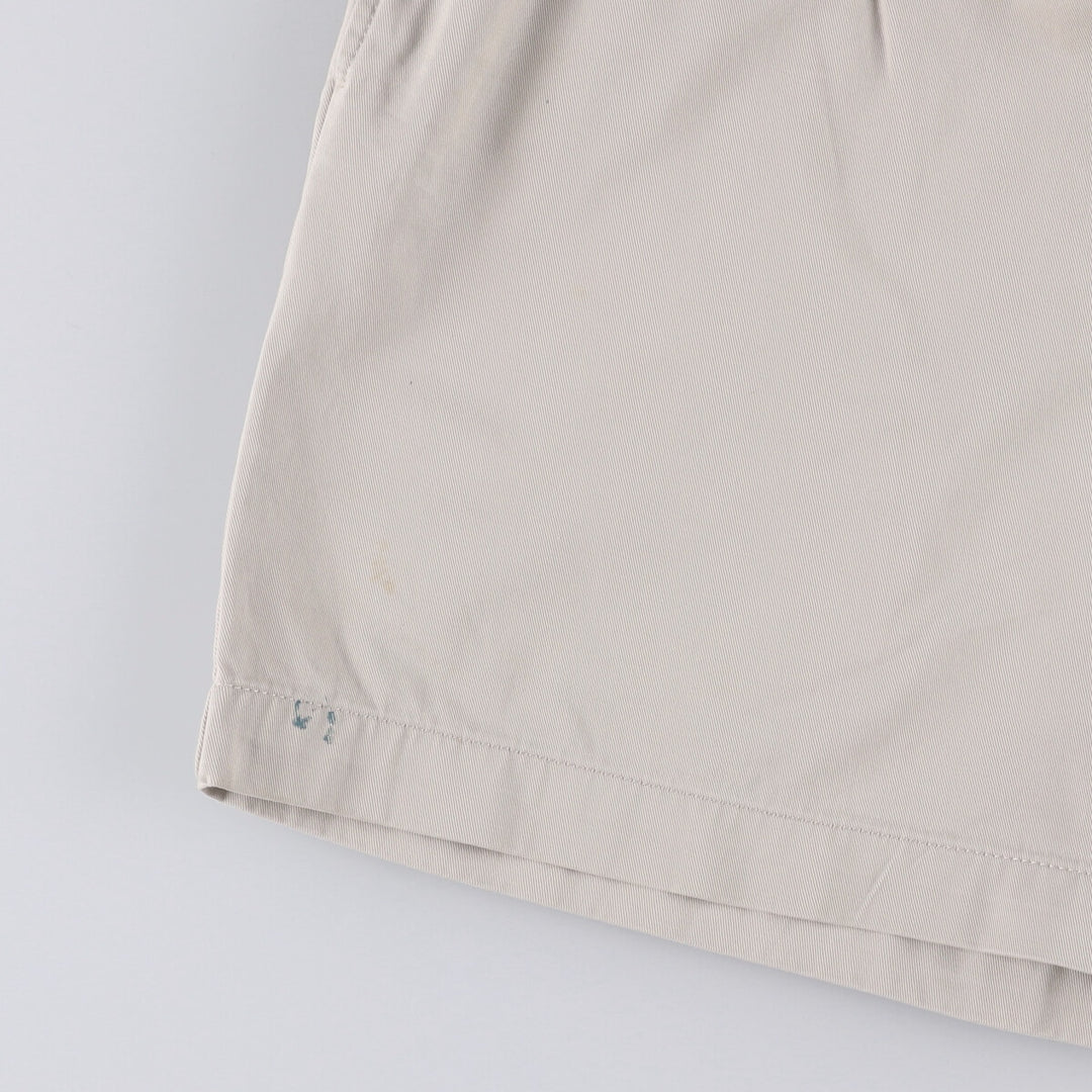 Ralph Lauren POLO by Ralph Lauren ANDREW SHORT Two-pleat chino shorts, short pants, men's size W36 cotton pale white type Vintage Second Hand