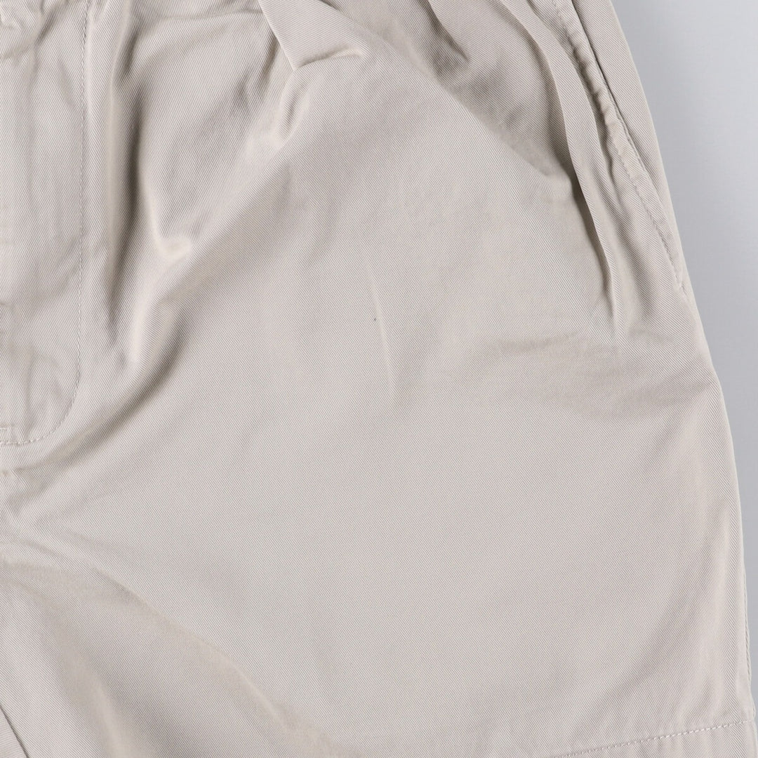 Ralph Lauren POLO by Ralph Lauren ANDREW SHORT Two-pleat chino shorts, short pants, men's size W36 cotton pale white type Vintage Second Hand