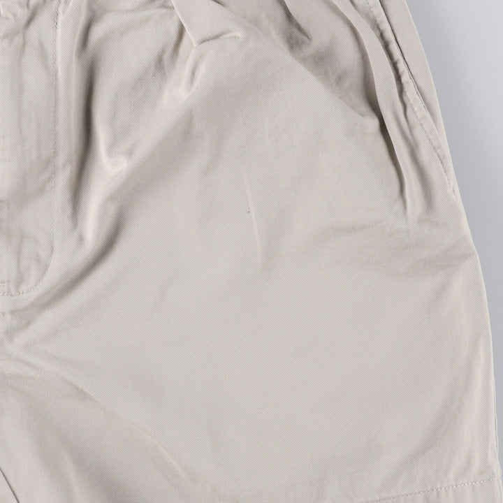 Ralph Lauren POLO by Ralph Lauren ANDREW SHORT Two-pleat chino shorts, short pants, men's size W36 cotton pale white type Vintage Second Hand