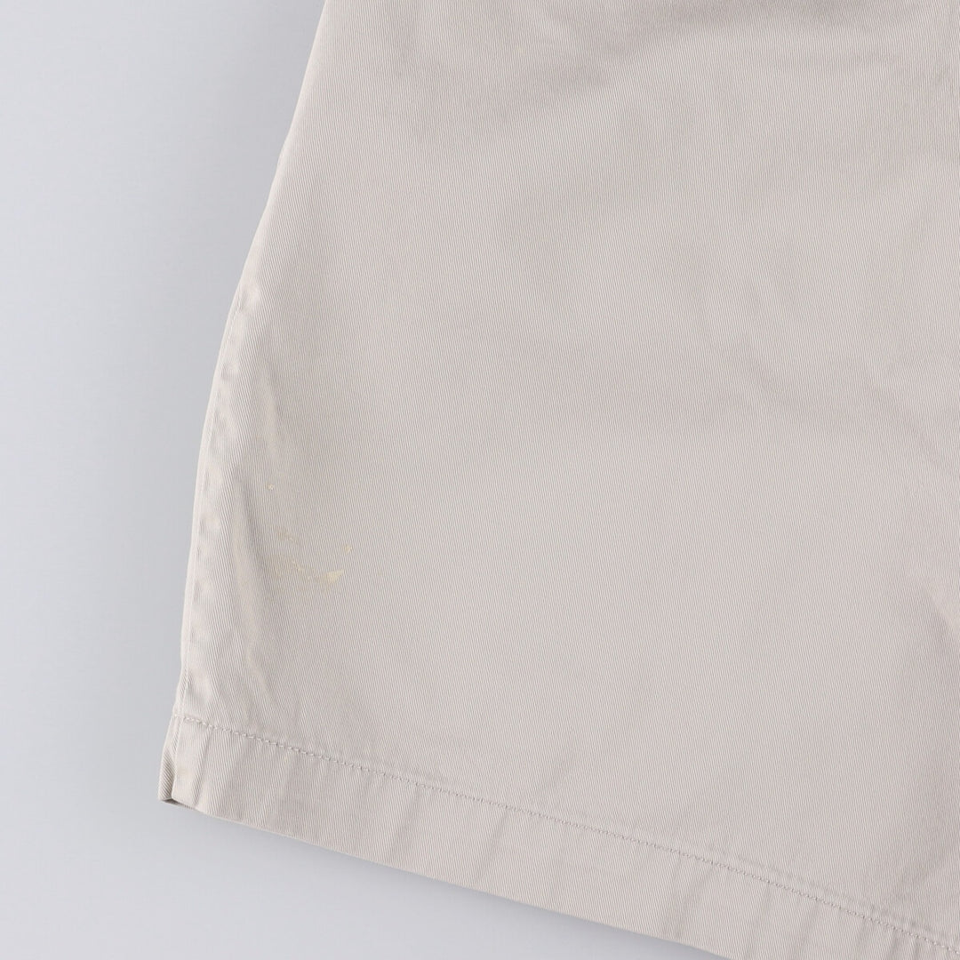 Ralph Lauren POLO by Ralph Lauren ANDREW SHORT Two-pleat chino shorts, short pants, men's size W36 cotton pale white type Vintage Second Hand