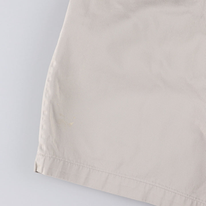 Ralph Lauren POLO by Ralph Lauren ANDREW SHORT Two-pleat chino shorts, short pants, men's size W36 cotton pale white type Vintage Second Hand