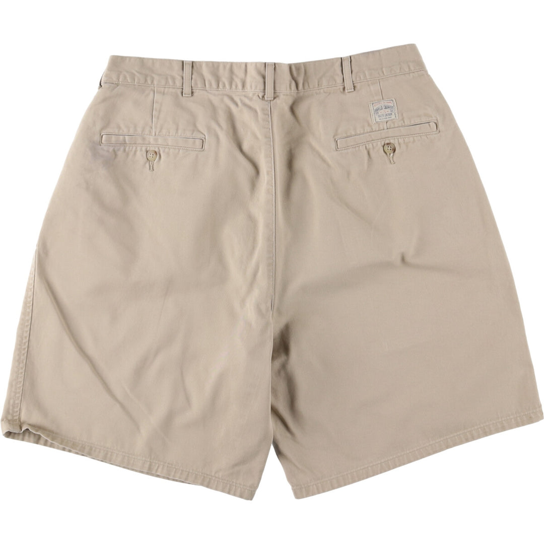 Ralph Lauren POLO by Ralph Lauren Two-pleat Chino Shorts Shorts Men's W35 equivalent cotton Beige type Vintage Second Hand