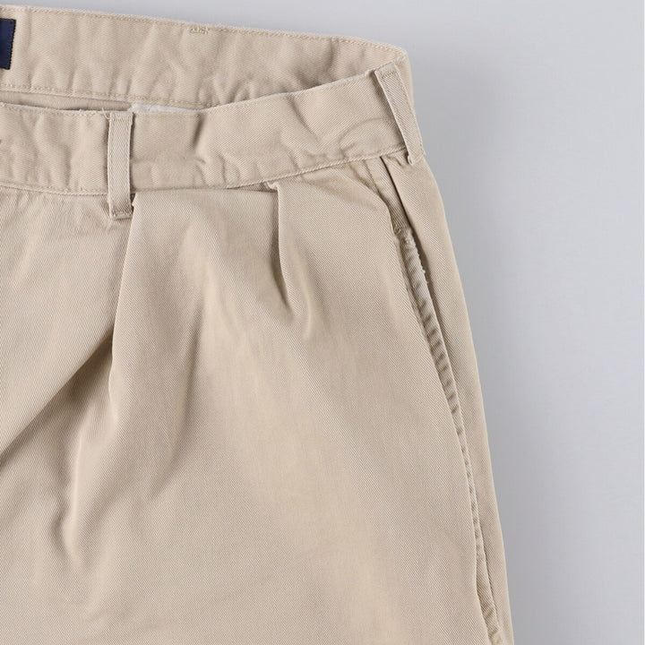 Ralph Lauren POLO by Ralph Lauren Two-pleat Chino Shorts Shorts Men's W35 equivalent cotton Beige type Vintage Second Hand
