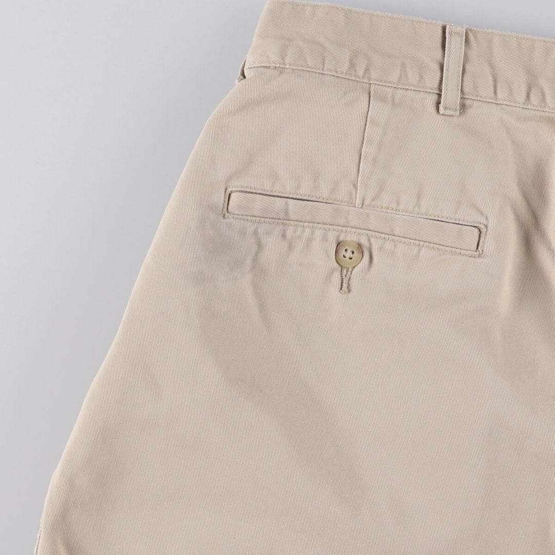 Ralph Lauren POLO by Ralph Lauren Two-pleat Chino Shorts Shorts Men's W35 equivalent cotton Beige type Vintage Second Hand