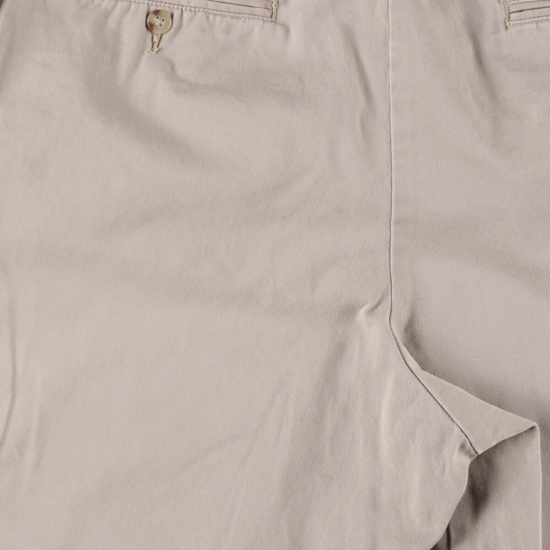 Ralph Lauren POLO by Ralph Lauren TYLER SHORT Two-pleat chino shorts, short pants, men's size W34 cotton Beige type Vintage Second Hand