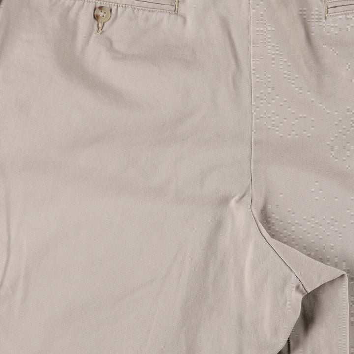 Ralph Lauren POLO by Ralph Lauren TYLER SHORT Two-pleat chino shorts, short pants, men's size W34 cotton Beige type Vintage Second Hand