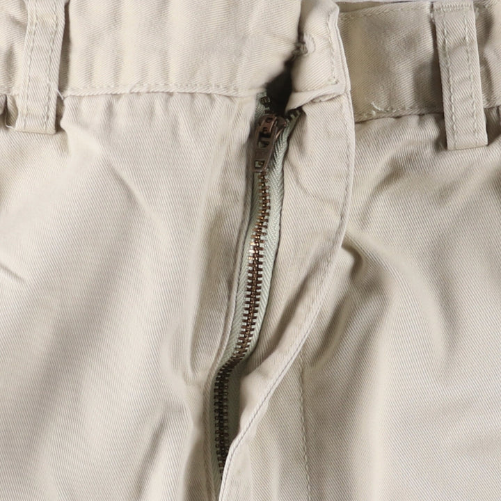 Ralph Lauren POLO by Ralph Lauren TYLER SHORT Two-pleat chino shorts, short pants, men's size W36 cotton ivory Vintage Second Hand