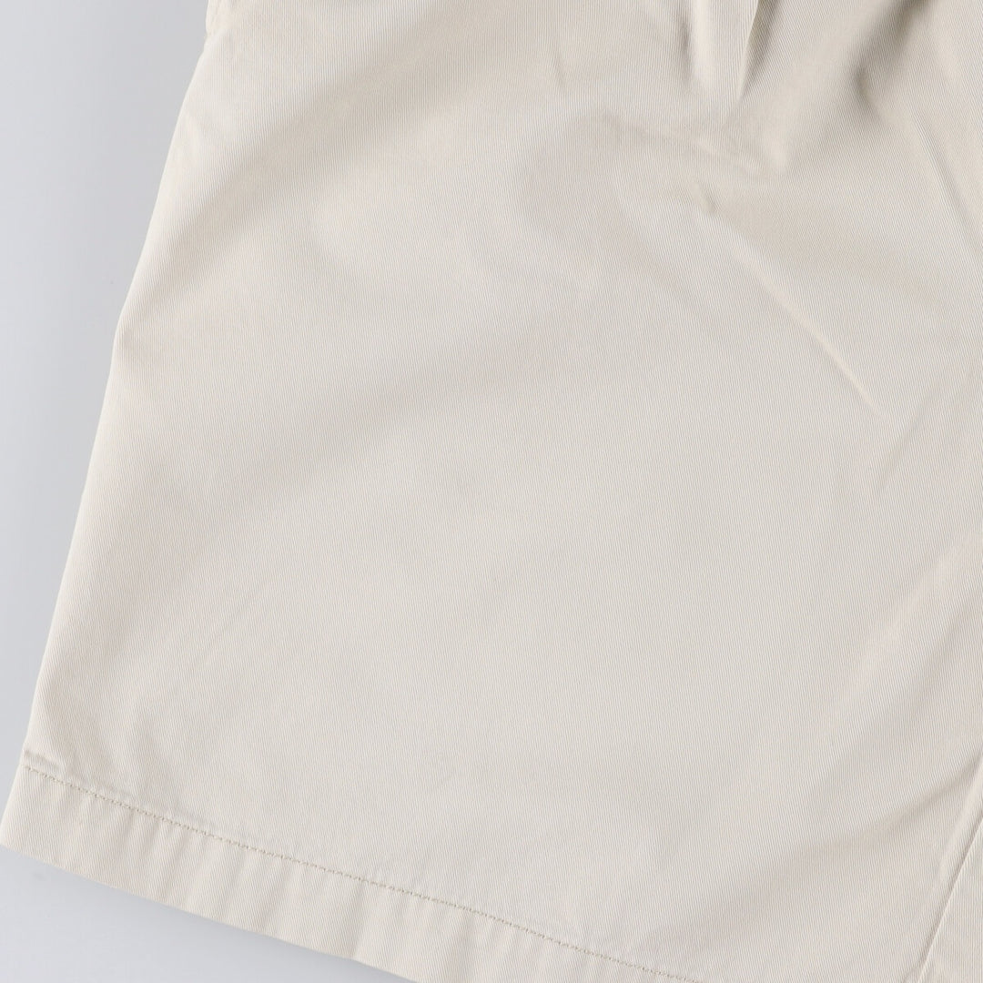 Ralph Lauren POLO by Ralph Lauren TYLER SHORT Two-pleat chino shorts, short pants, men's size W36 cotton ivory Vintage Second Hand