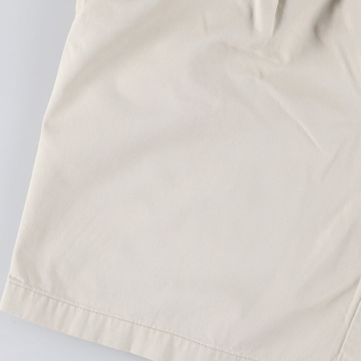 Ralph Lauren POLO by Ralph Lauren TYLER SHORT Two-pleat chino shorts, short pants, men's size W36 cotton ivory Vintage Second Hand