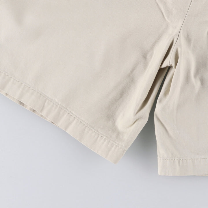 Ralph Lauren POLO by Ralph Lauren TYLER SHORT Two-pleat chino shorts, short pants, men's size W36 cotton ivory Vintage Second Hand