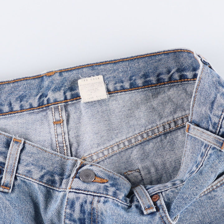 90'S Levi's 550 Relaxed Fit Denim Shorts, Made in USA, Men's Size 37, Vintage cotton blue type Vintage Second Hand