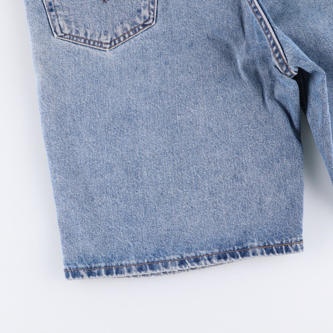 90'S Levi's 550 Relaxed Fit Denim Shorts, Made in USA, Men's Size 37, Vintage cotton blue type Vintage Second Hand