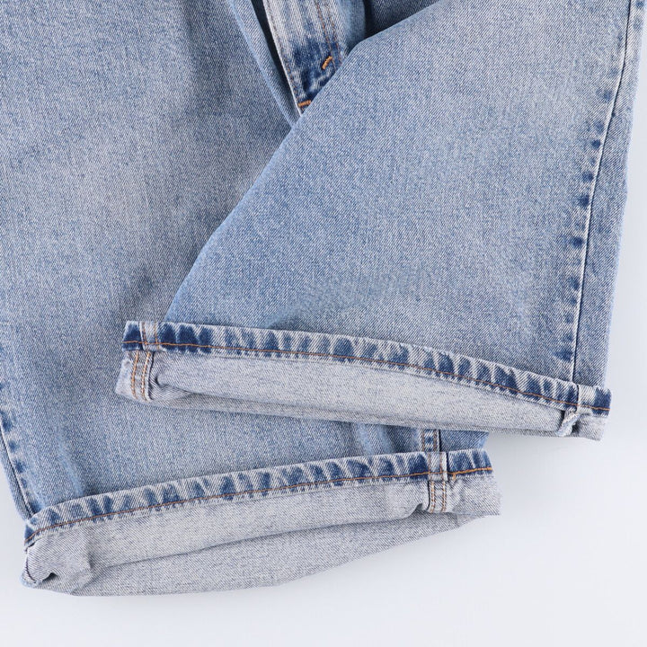 90'S Levi's 550 Relaxed Fit Denim Shorts, Made in USA, Men's Size 37, Vintage cotton blue type Vintage Second Hand