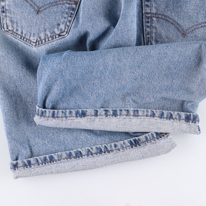 90'S Levi's 550 Relaxed Fit Denim Shorts, Made in USA, Men's Size 37, Vintage cotton blue type Vintage Second Hand