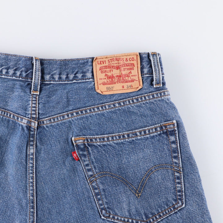 Levi's 550 Relaxed Fit Denim Shorts, Men's, W35 equivalent cotton blue type Vintage Second Hand