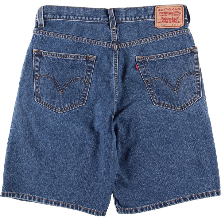 Levi's 550 Relaxed Fit Denim Shorts, Men's Size W34 cotton blue type Vintage Second Hand
