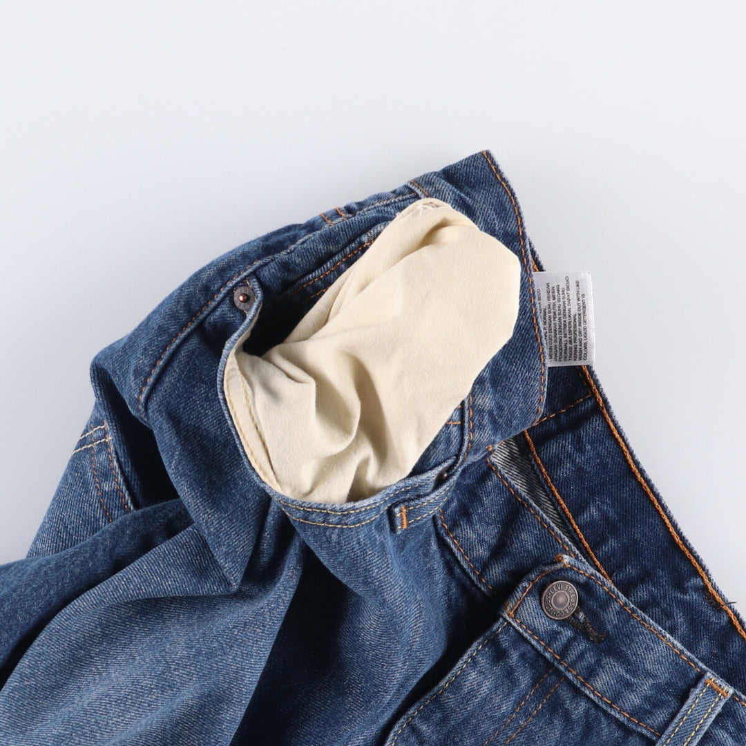 Levi's 569 denim shorts, half pants, jorts, men's size w36 cotton blue type Vintage Second Hand