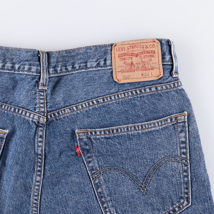 Levi's 550 Relaxed Fit Denim Shorts, Men's Size W36 cotton blue type Vintage Second Hand