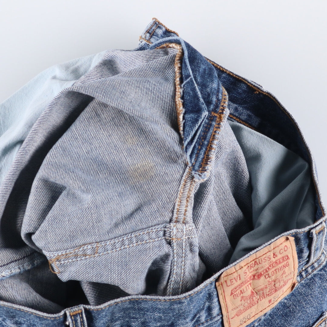 Levi's 550 Relaxed Fit Denim Shorts, Men's Size W36 cotton blue type Vintage Second Hand