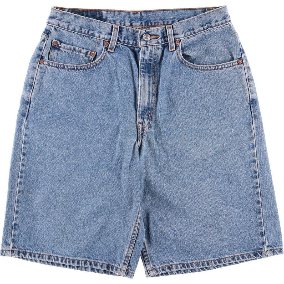 90'S Levi's 550 Relaxed Fit Denim Shorts/Jorts Men's Size 33 (Vintage) cotton blue type Vintage Second Hand