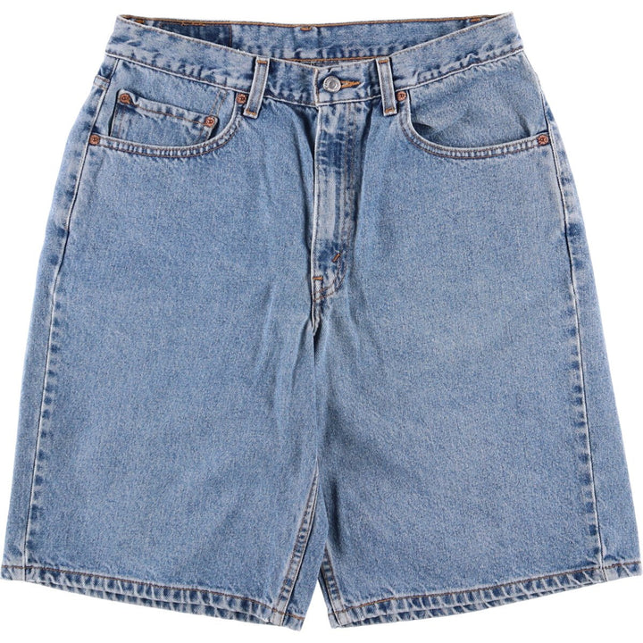 90'S Levi's 550 Relaxed Fit Denim Shorts/Jorts Men's Size 33 (Vintage) cotton blue type Vintage Second Hand