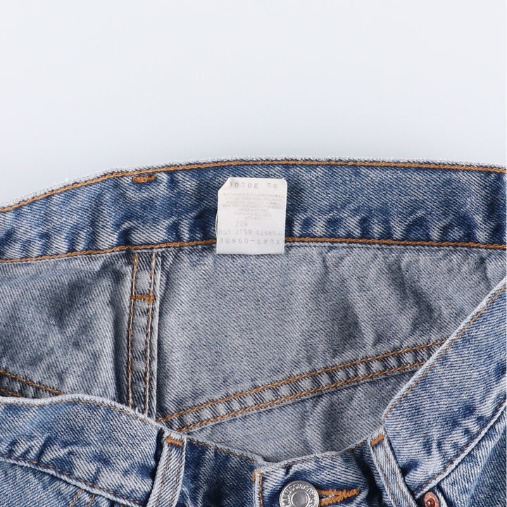 90'S Levi's 550 Relaxed Fit Denim Shorts/Jorts Men's Size 33 (Vintage) cotton blue type Vintage Second Hand