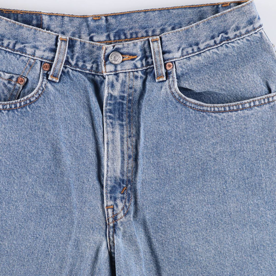 90'S Levi's 550 Relaxed Fit Denim Shorts/Jorts Men's Size 33 (Vintage) cotton blue type Vintage Second Hand
