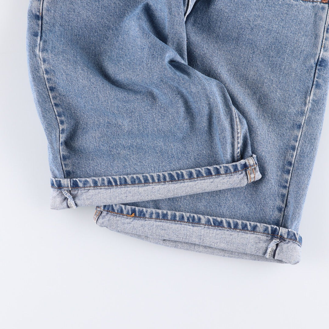 90'S Levi's 550 Relaxed Fit Denim Shorts/Jorts Men's Size 33 (Vintage) cotton blue type Vintage Second Hand