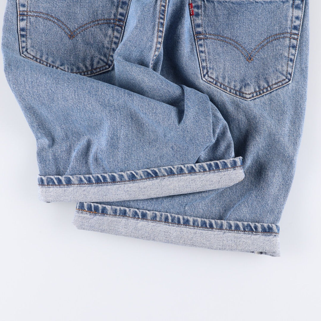90'S Levi's 550 Relaxed Fit Denim Shorts/Jorts Men's Size 33 (Vintage) cotton blue type Vintage Second Hand