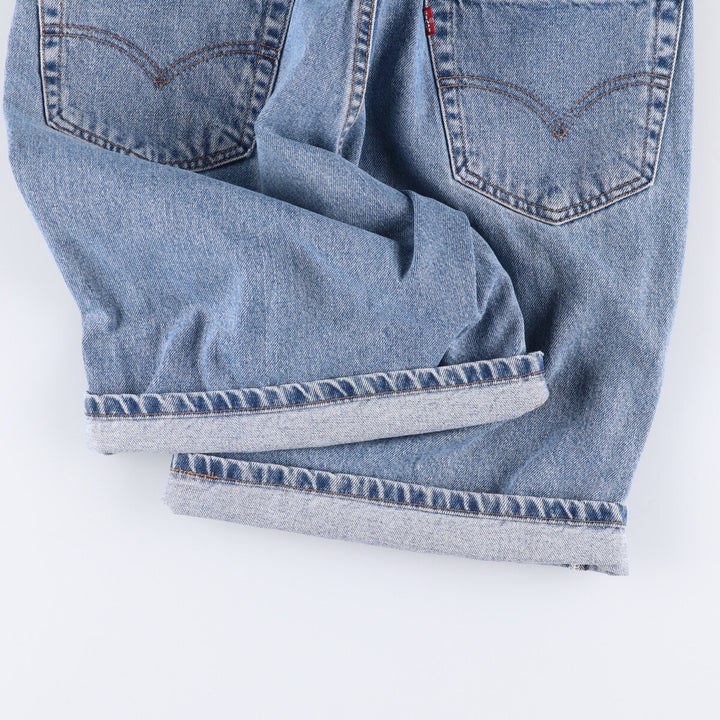 90'S Levi's 550 Relaxed Fit Denim Shorts/Jorts Men's Size 33 (Vintage) cotton blue type Vintage Second Hand