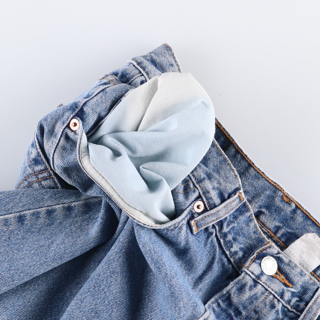 90'S Levi's 550 Relaxed Fit Denim Shorts/Jorts Men's Size 33 (Vintage) cotton blue type Vintage Second Hand