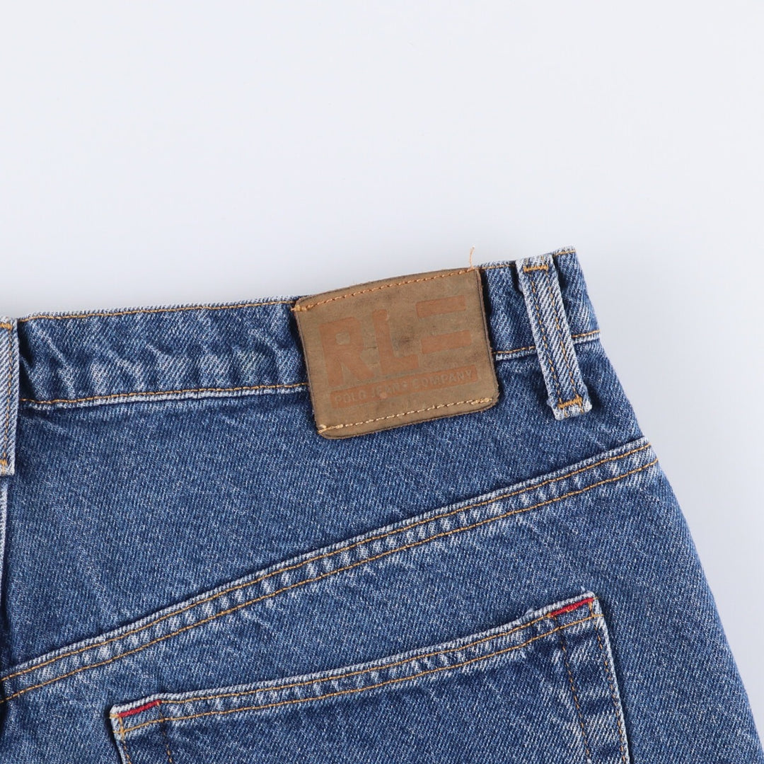 Ralph Lauren POLO JEANS COMPANY denim shorts, men's size W35 cotton blue type Vintage Second Hand
