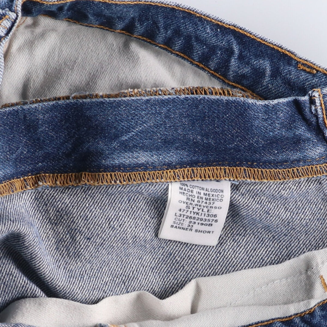 Ralph Lauren POLO JEANS COMPANY denim shorts, men's size W35 cotton blue type Vintage Second Hand