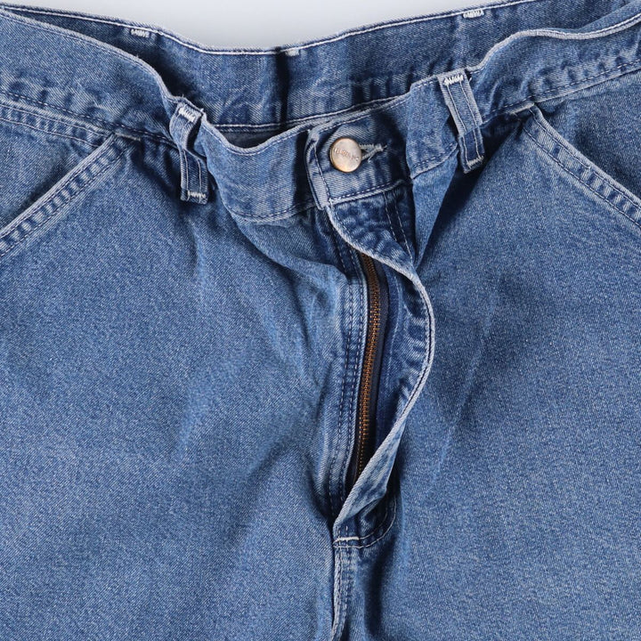 90'S Carhartt denim painter shorts, made in the USA, men's size W34, vintage unclear blue type Vintage Second Hand