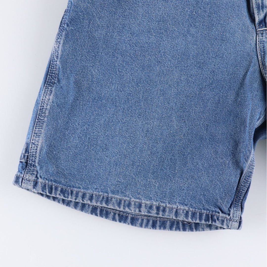 90'S Carhartt denim painter shorts, made in the USA, men's size W34, vintage unclear blue type Vintage Second Hand