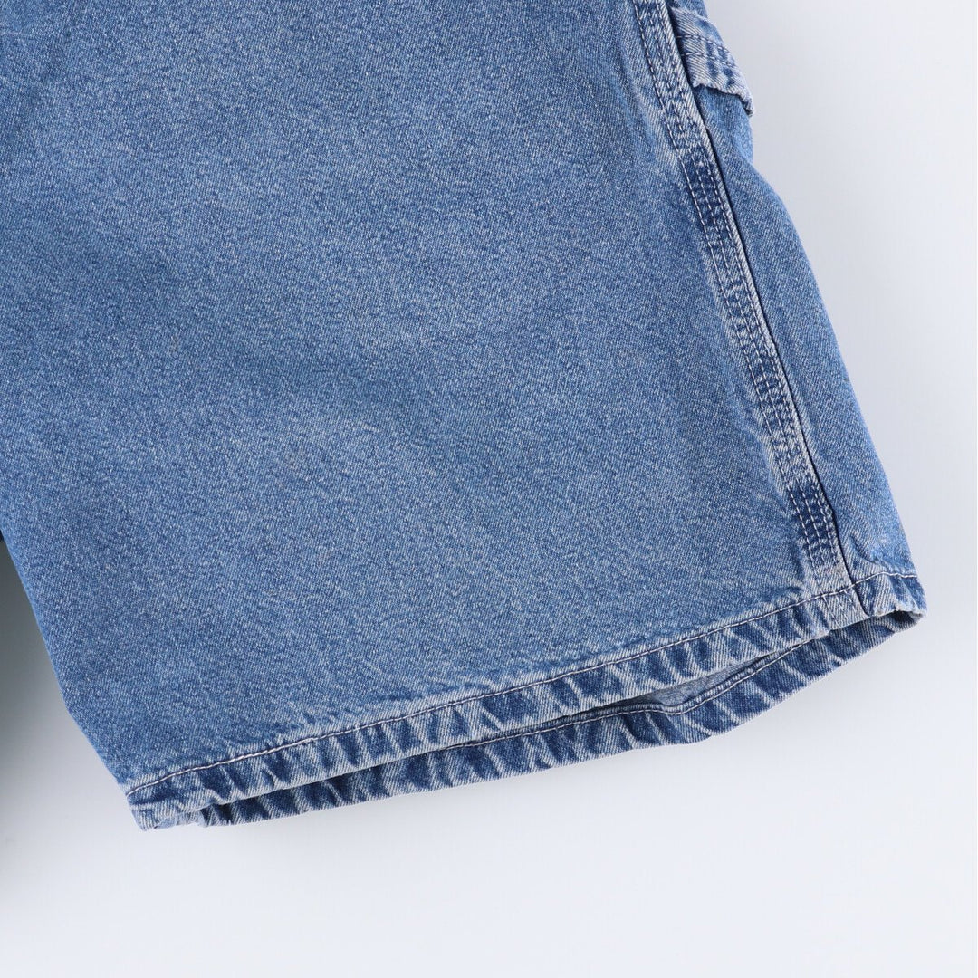 90'S Carhartt denim painter shorts, made in the USA, men's size W34, vintage unclear blue type Vintage Second Hand