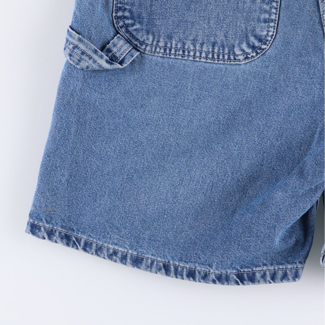 90'S Carhartt denim painter shorts, made in the USA, men's size W34, vintage unclear blue type Vintage Second Hand