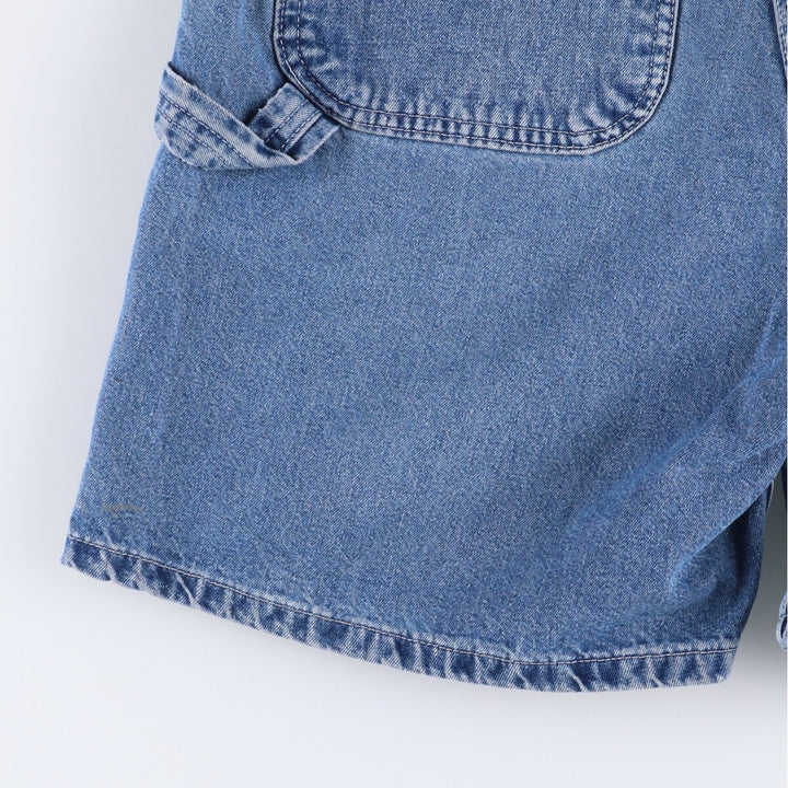 90'S Carhartt denim painter shorts, made in the USA, men's size W34, vintage unclear blue type Vintage Second Hand