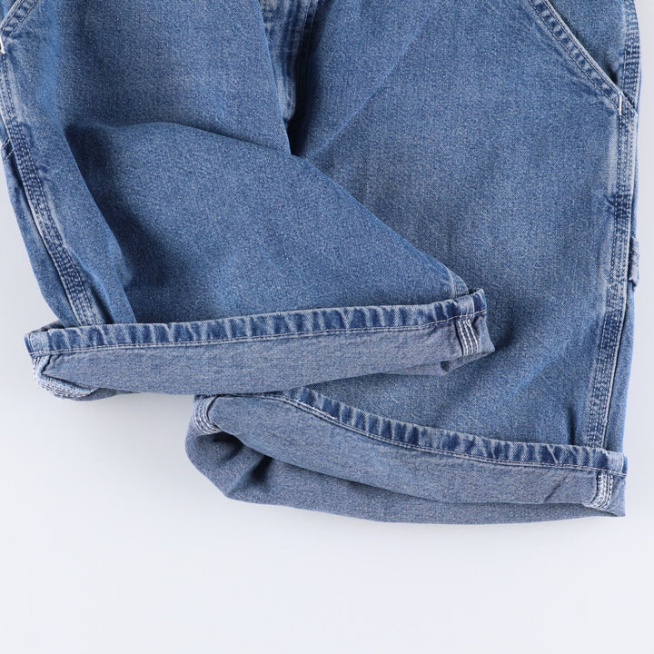 90'S Carhartt denim painter shorts, made in the USA, men's size W34, vintage unclear blue type Vintage Second Hand