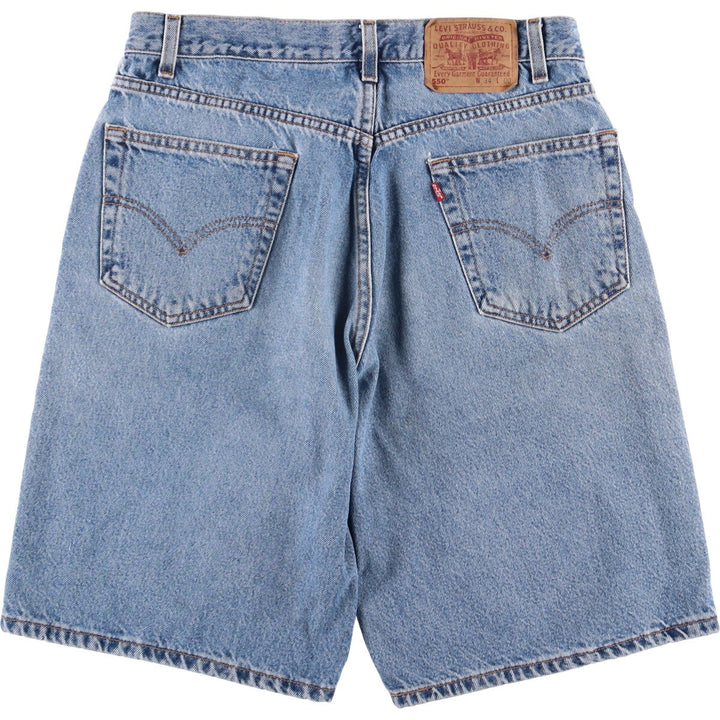 90'S Levi's 550 Relaxed Fit Denim Shorts/Jorts, Men's, Size 34, Vintage cotton blue type Vintage Second Hand