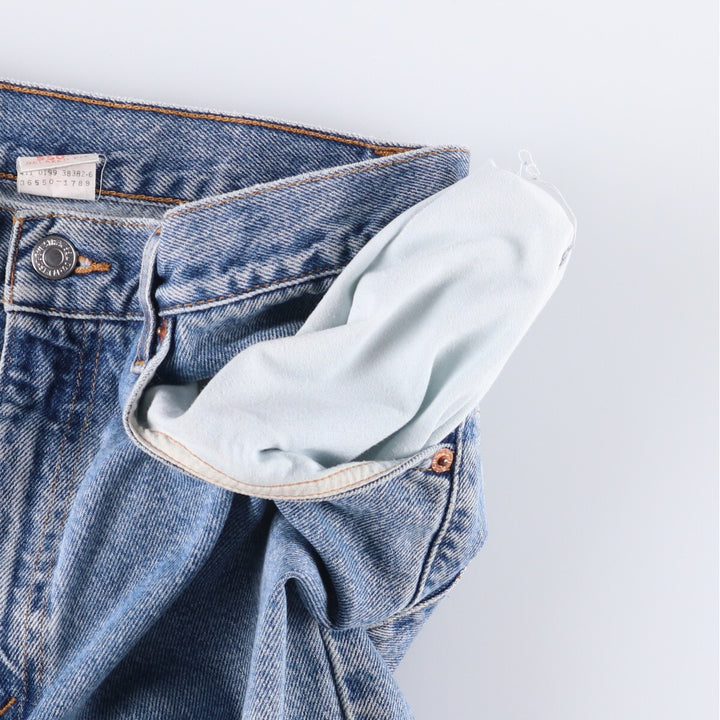 90'S Levi's 550 Relaxed Fit Denim Shorts/Jorts, Men's, Size 34, Vintage cotton blue type Vintage Second Hand